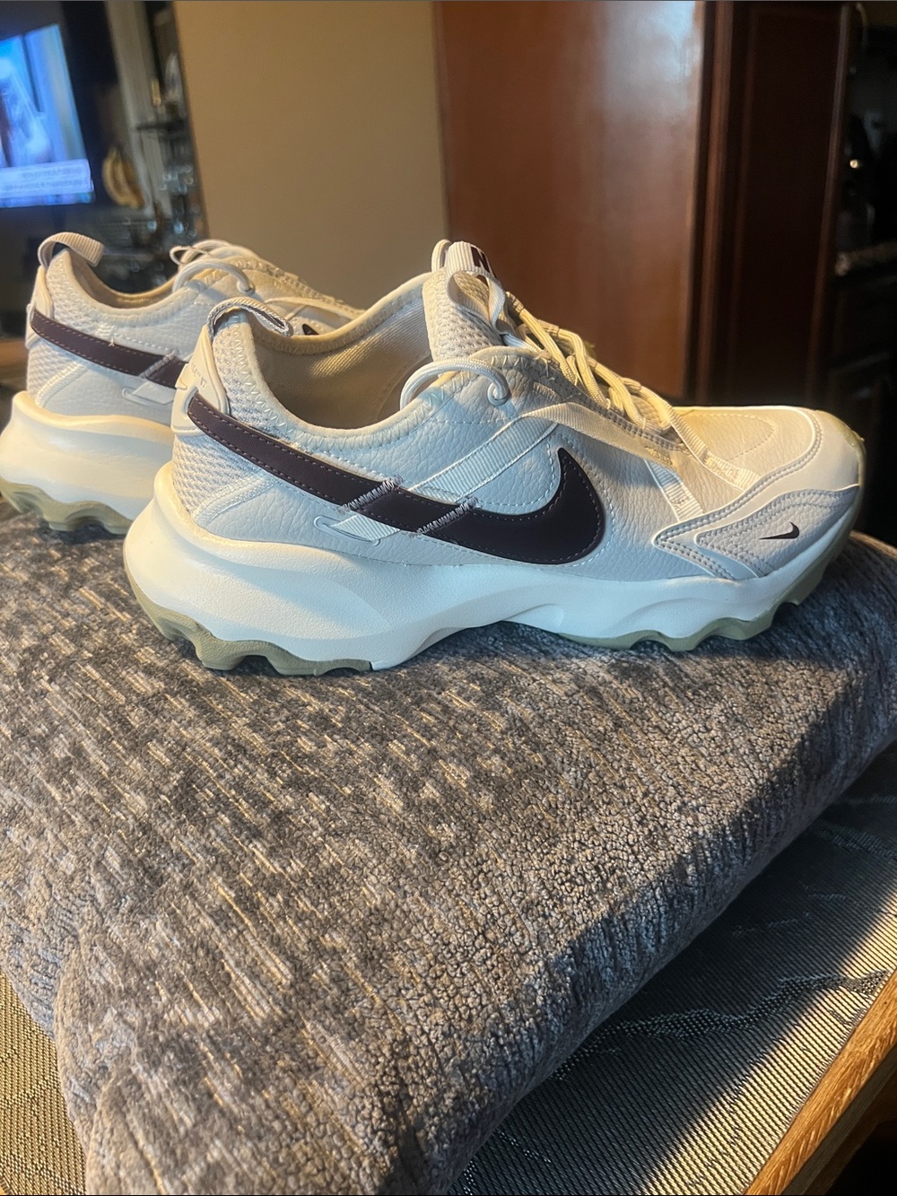 Nike women’s Cream and Dark Brown Chunky Sneakers